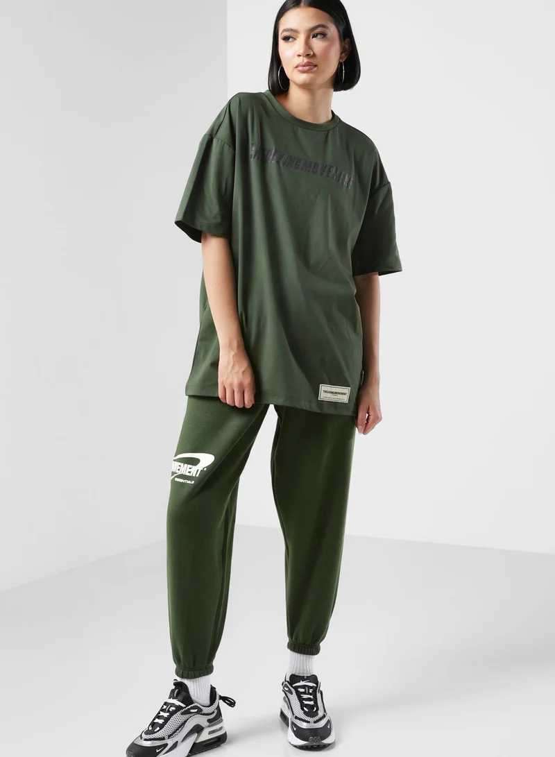 The Giving Movement Oversized Space Printed Joggers