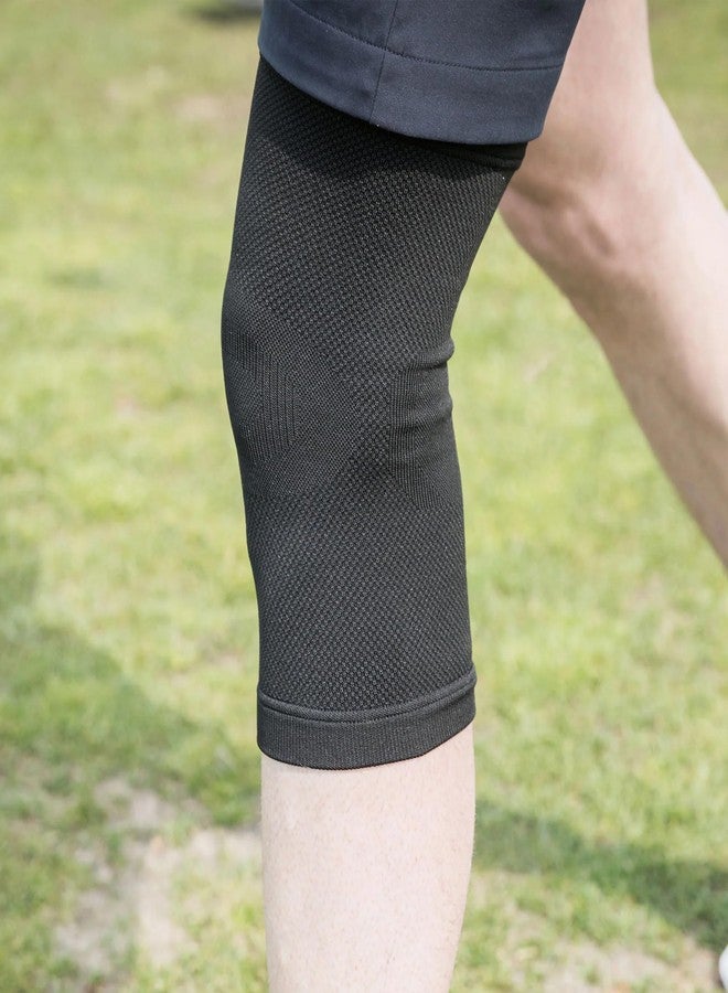 باك أون تراك دعامة الركبة Back on Track Physio 1107 بتقنية Welltex، قابلة للتمدد في أربعة اتجاهات، لون أسود، مقاس متوسط - Image 3