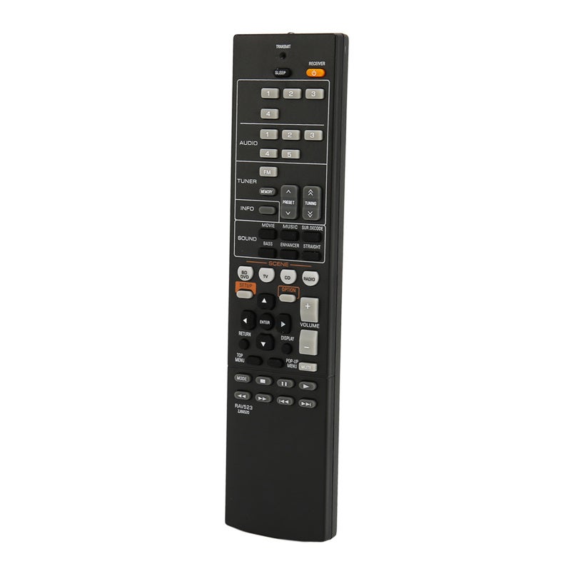 AV Receiver Remote Control RAV523 ZJ66520 Replacement Compatible with RX V571 HTR 3065 - Easy Full Access ABS Material Remote for AV Receiver Accessories - Image 2