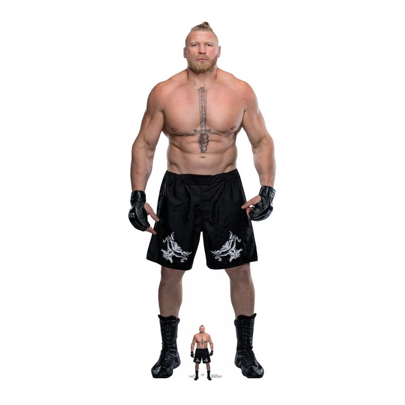 STAR CUTOUTS SC4101 Brock Lesnar WWE Lifesize Cardboard Cutout With Table Top Stand  Perfect for WWE Fans and Collectors Ideal for WWE Party Themes