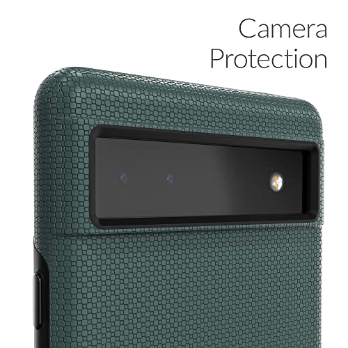 Crave Dual Guard for Google Pixel 6a Case, Shockproof Protection Dual Layer Case for Google Pixel 6a - Shaded Spruce Forest Green - Image 3