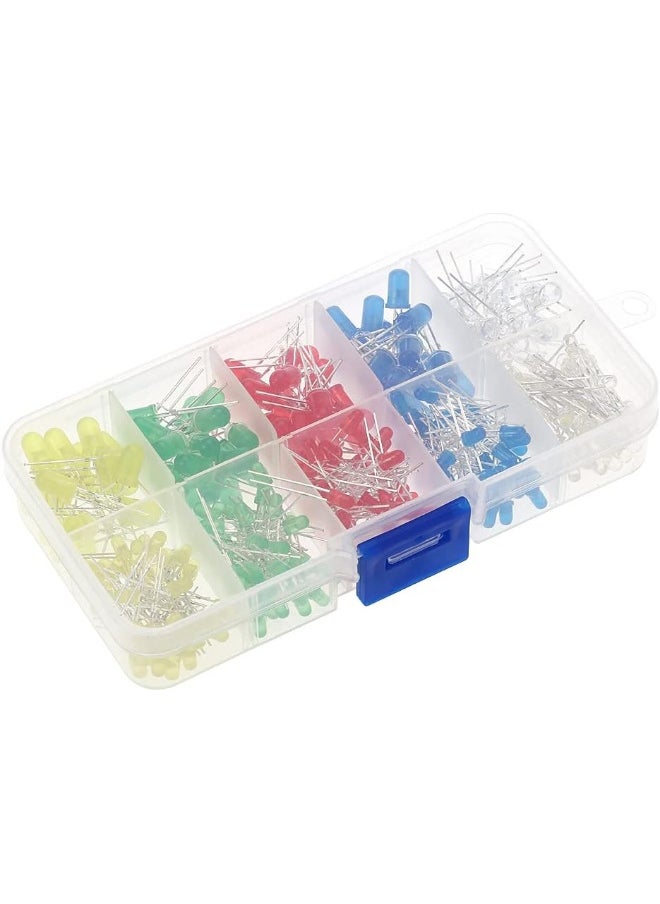 SHOWAY Showay Led 300Pcs Various Colors Diffuse 2-Pin Led And 5 Colors Of Electronic Components  - Image 1