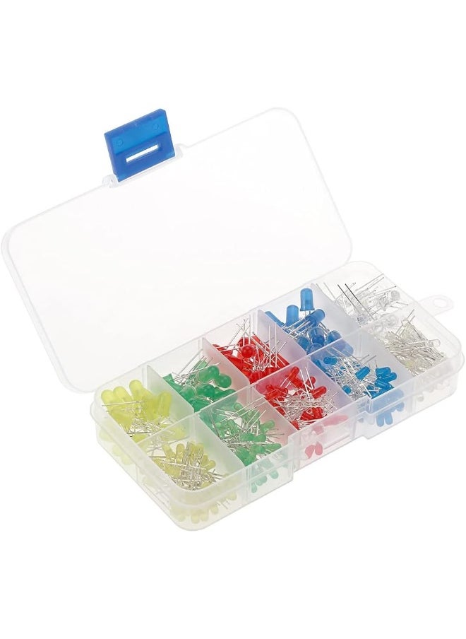 SHOWAY Showay Led 300Pcs Various Colors Diffuse 2-Pin Led And 5 Colors Of Electronic Components  - Image 2