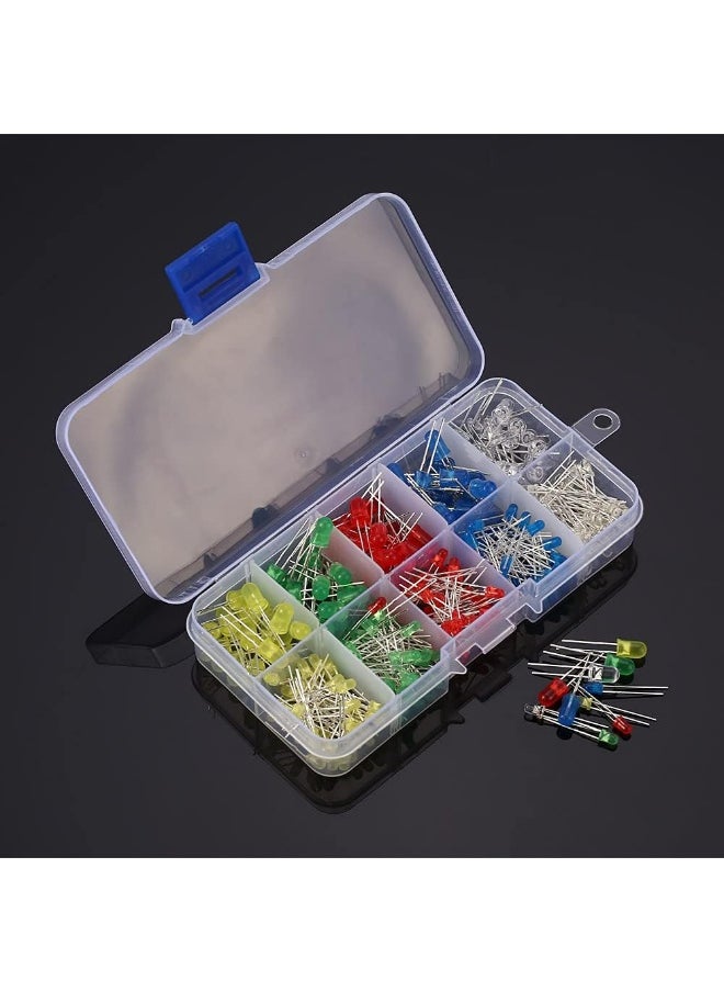 SHOWAY Showay Led 300Pcs Various Colors Diffuse 2-Pin Led And 5 Colors Of Electronic Components  - Image 5