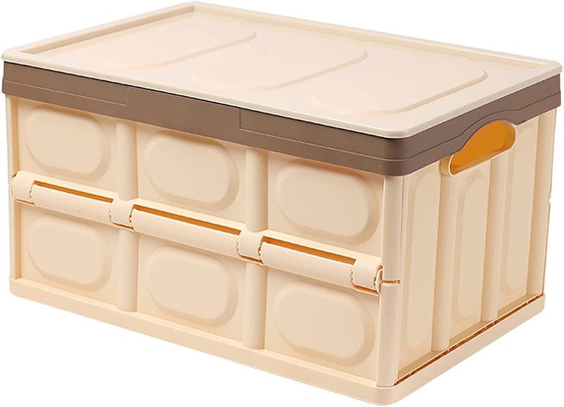 28L Foldable Car Boot Organizer - Multi-Purpose Plastic Storage Box for SUVs & Sedans - Image 1