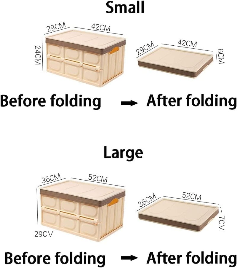 28L Foldable Car Boot Organizer - Multi-Purpose Plastic Storage Box for SUVs & Sedans - Image 2