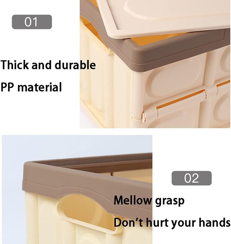 28L Foldable Car Boot Organizer - Multi-Purpose Plastic Storage Box for SUVs & Sedans - Image 4