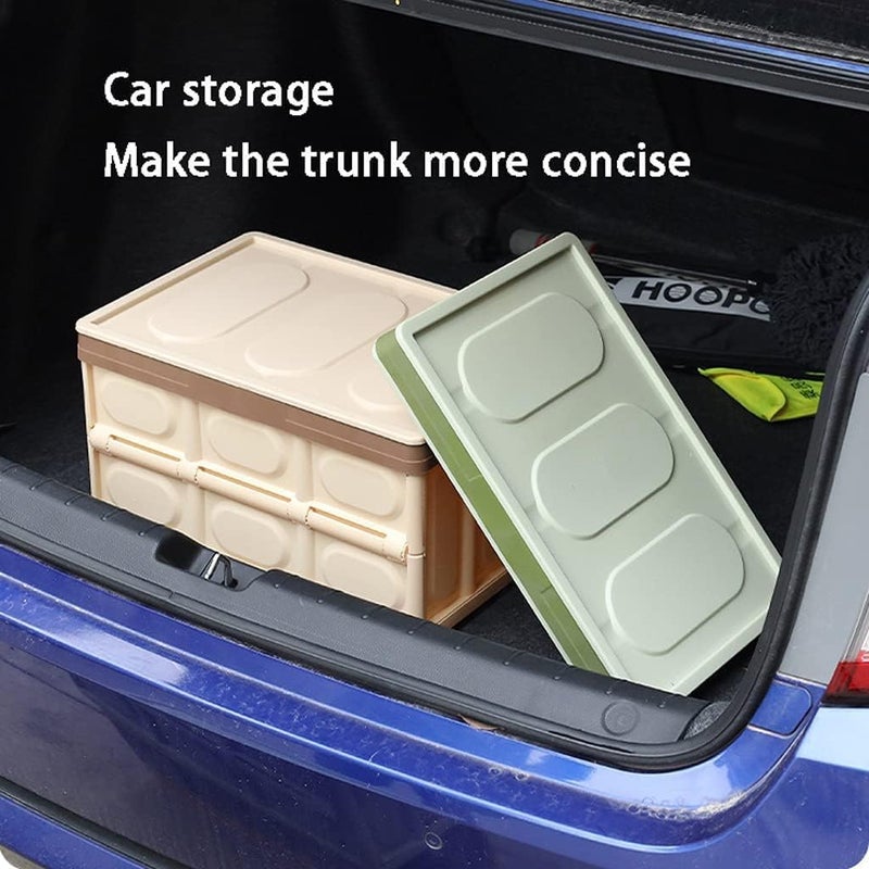 28L Foldable Car Boot Organizer - Multi-Purpose Plastic Storage Box for SUVs & Sedans - Image 5