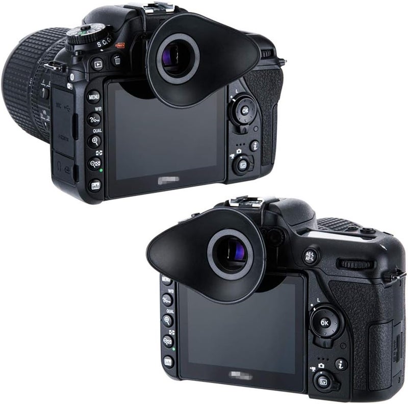 JJC Eyecup Eyepiece Viewfinder Eyeshade for Nikon D3500 D7500 D7200 D7100 D7000 D5600 D5500 D5300 D5200 D5100 D5000 D3400 D3300 D3200 D780 D750 D610 D600 D300S Replaces Nikon DK25 DK21 DK24 23 22 20 28 - Image 3