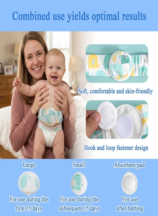 JFRHUDS Baby Belly Button Band with 15Pcs Navel Patches for Newborn - Image 3