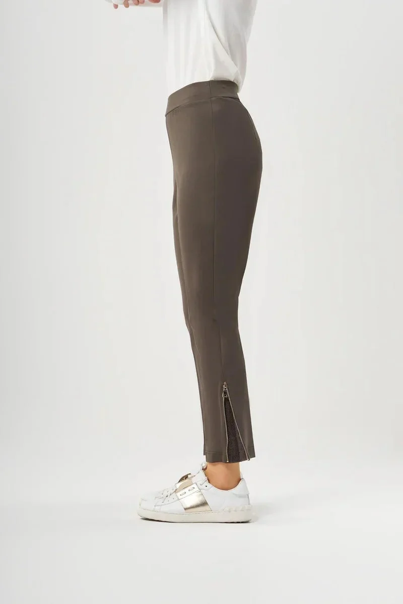 MissWhence  zipper side pants - Camel for Women | Best Price UAE