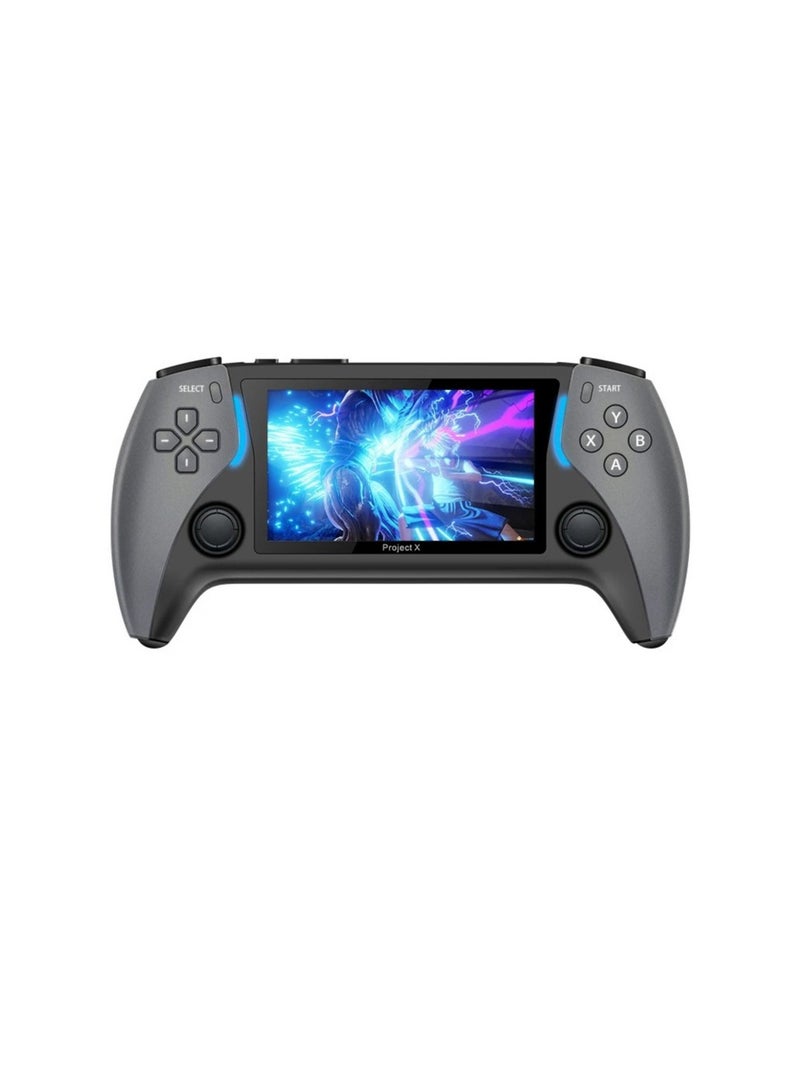 Project X Handheld Game Console with 4.3-Inch High-Definition IPS Screen Supports PS1 Arcade Games and HD Output with Dual Joystick Support - Image 1