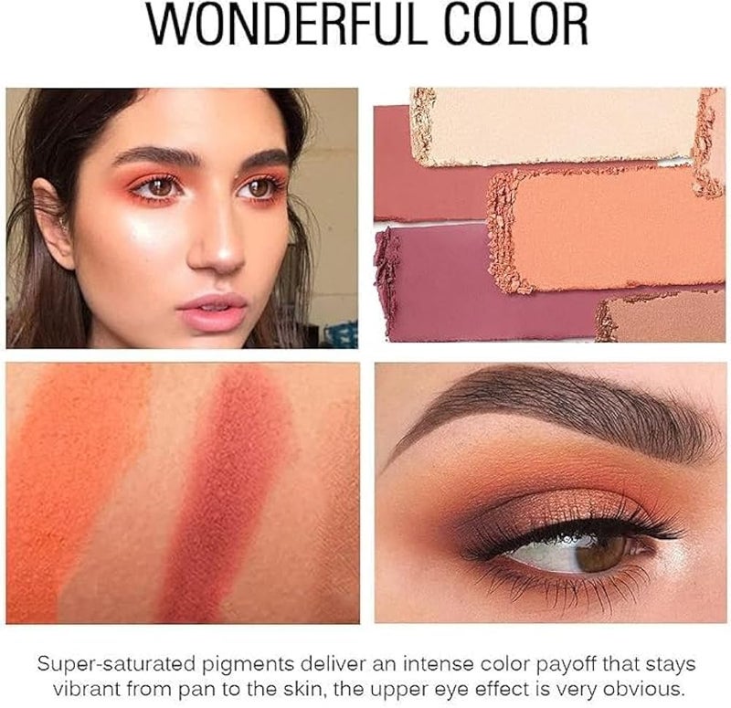 Colors Colorful Eyeshadow Palette Makeup,Rose Gold Brown Nude Matte Shimmer Eye Shadow Powder Palette,Naturing-Looking Long Lasting Waterproof-brown cover - cover -N1-34 COLORS - Image 2