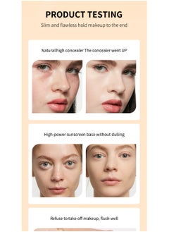 OCHEAL CC+ Color Correcting Cream, Full Coverage Foundation With SPF 50+ Whitening Sunscreen, Color Correcting And Brightening Face Cream, Skin Tone Adjusting CC Cream, Natural Color  - Image 4