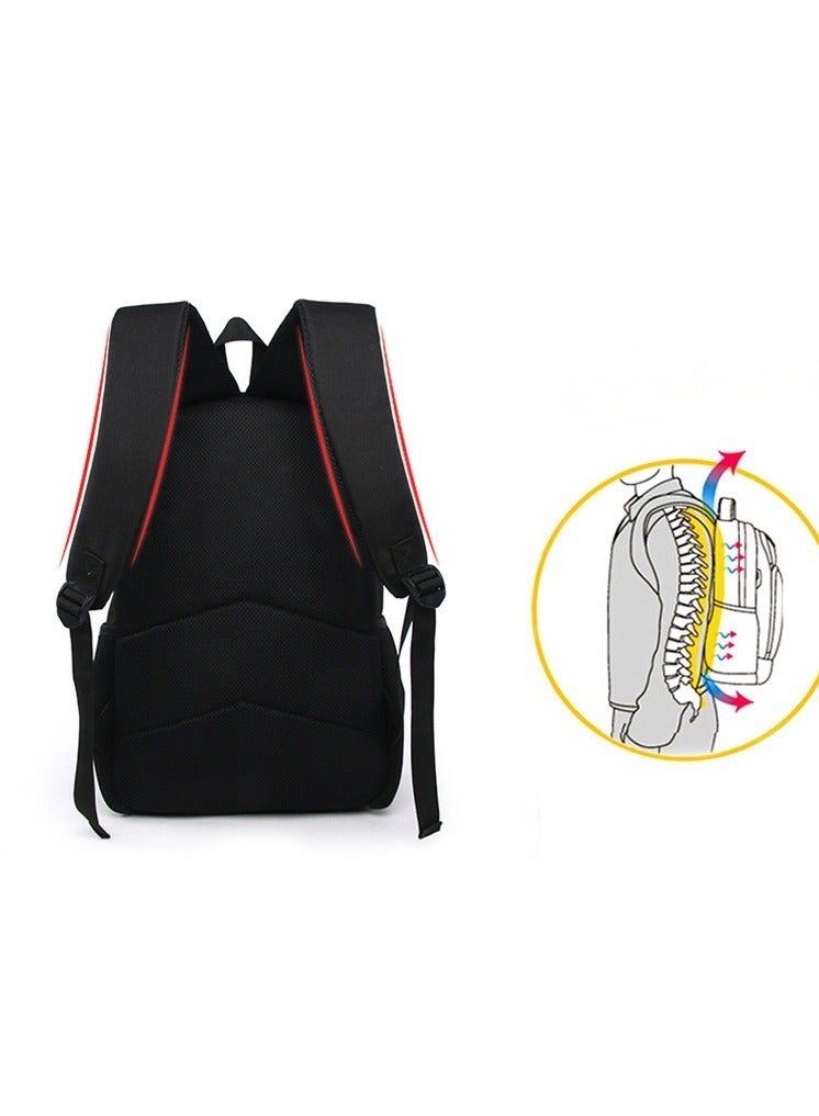 SKT Shiketro Green Rainbow Friends Cartoon School Bag Backpack 42*29*16+Pen Bag 24*14*7cm+Shoulder Bag 23*19*6CM Three-piece Set - Image 5