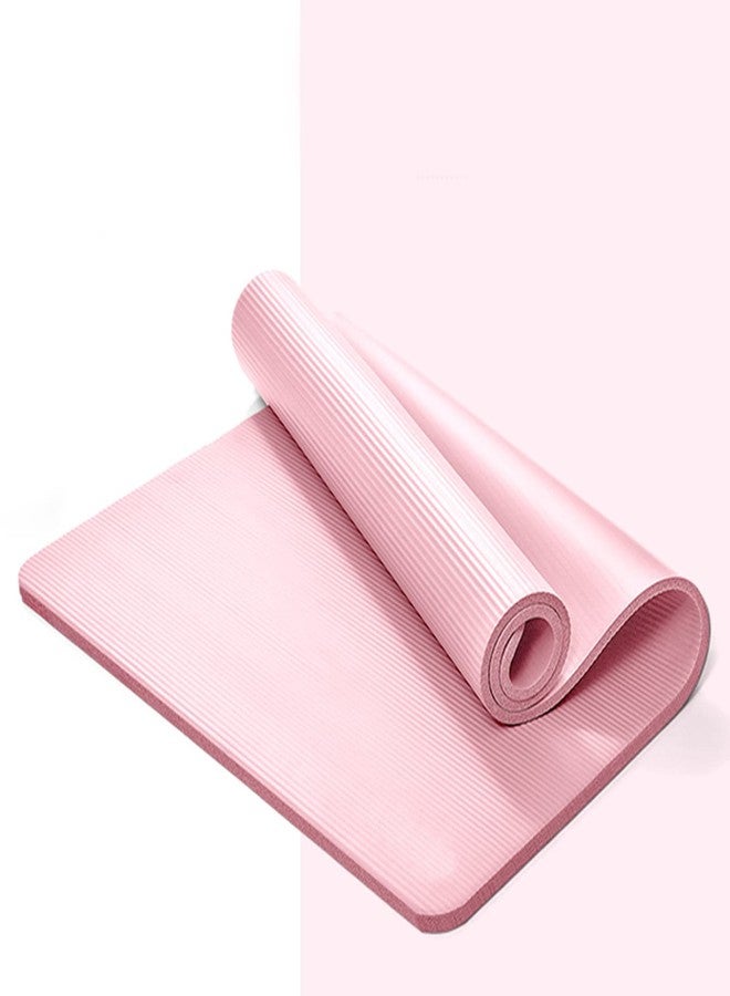 wolpin Ethylene Vinyl Acetate Anti-Slip Yoga Mat for Men & Women Exercise Mat, Soft Large (6 mm Thickness) with Strap to Carry Home Gym & Outdoor Workout Fitness Water-Resistant, Soft Pink