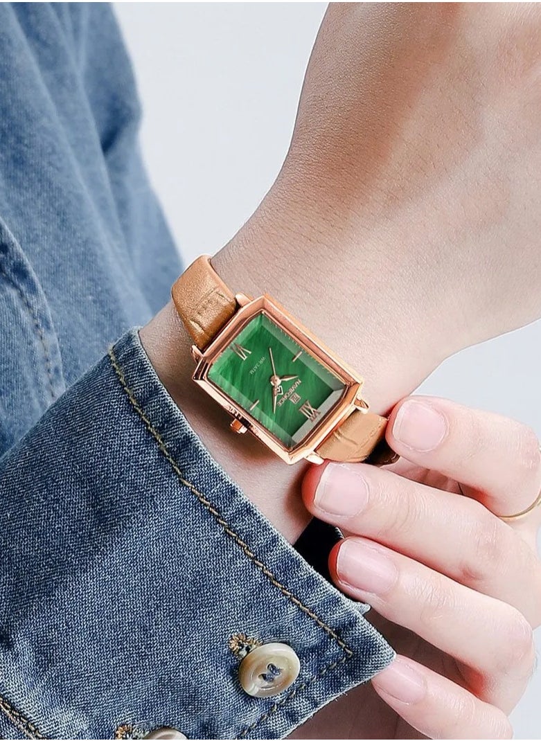 NAVIFORCE - NAVIFORCE NF5039 Square Edition with Leather Strap for LADIES, 2024 - Image 1