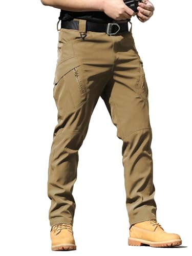 AUTIWITUA Mens Tactical Cargo Pants Water Resistant Lightweight Hiking Pants Outdoor Work Pants with Multi PocketsNo Belt - Image 1