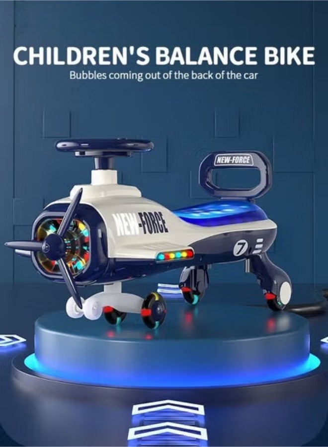 Aircraft Plasma Car Lights Music The Ultimate Wiggle Car Ride on Toy and Plasma Car For Kids,Swing Cars for Kids,Top Gear Swing Car - Image 3