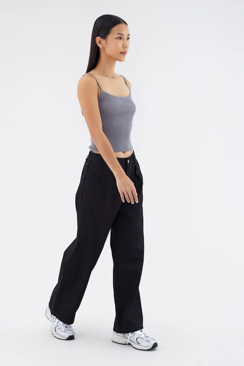 The Editor's Market Marloe Rib Crop Top