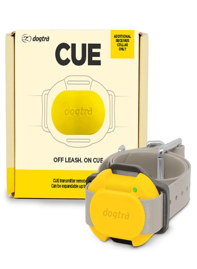 Dogtra CUE Add On Yellow Ecollar with Safety Level Lock Boost Vibration Waterproof Rechargeable for Small Medium Large Dogs Dog Training Collar by Dogtra - Image 1