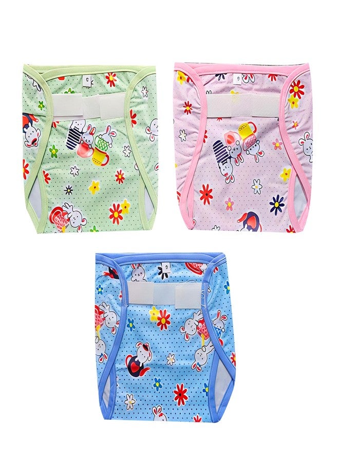 Hooper Baby & Toddler Diaper Covers for 0-3 Years | Washabale, Reusable, Waterproof & Adjustable Nappy Cover | Ultra Soft, and Thin | Unisex Designs, Pack of 3 (Size L) - Image 1