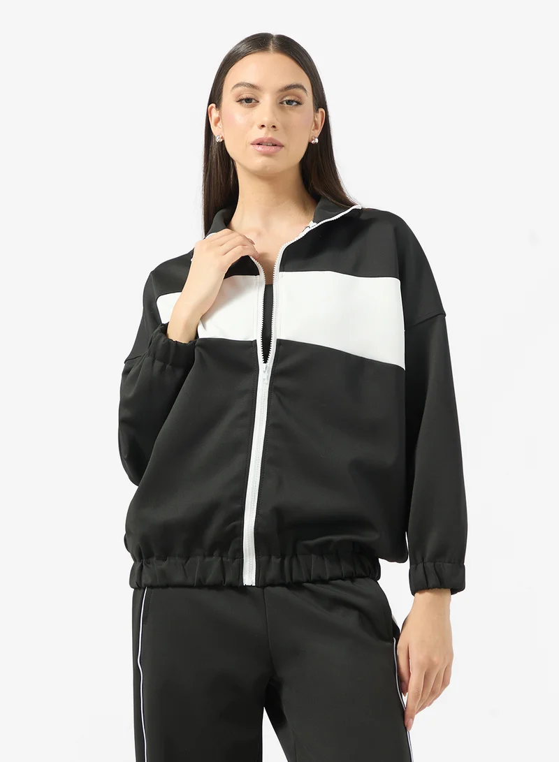 فورورد Colorblock Relaxed Fit Athletic Tracksuit