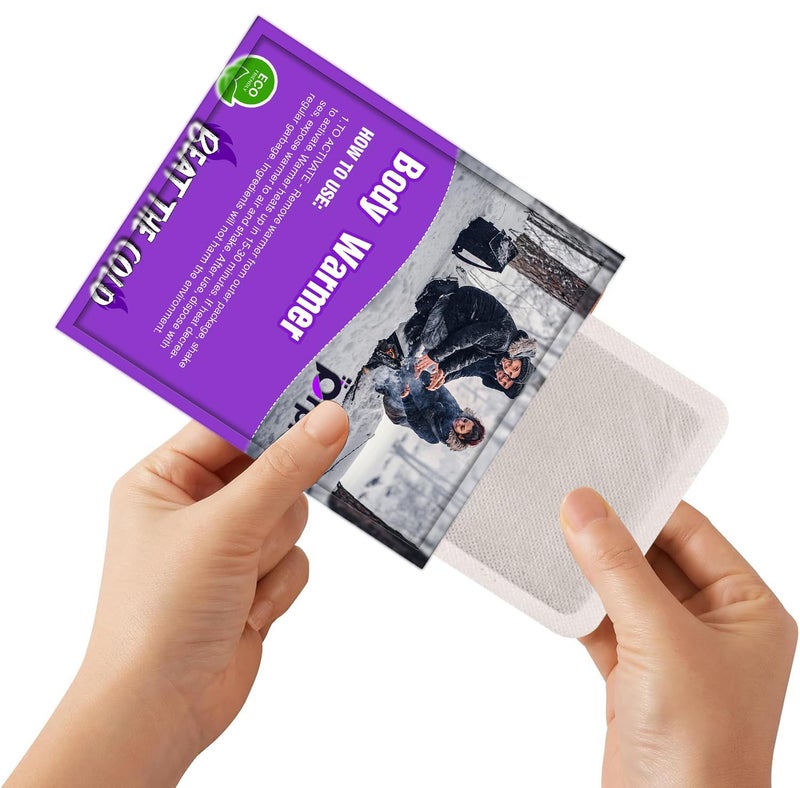 Prplet Body Warmer Patches Pack of 5 | 8+ Hrs Heat | Winter Travel, Camping, Trekking Essentials & Accessories | Outdoor Heat Patch for Men, Women & Kids | Eco-Friendly Disposable - Image 2