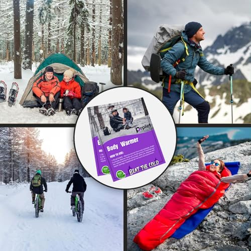 Prplet Body Warmer Patches Pack of 5 | 8+ Hrs Heat | Winter Travel, Camping, Trekking Essentials & Accessories | Outdoor Heat Patch for Men, Women & Kids | Eco-Friendly Disposable - Image 4
