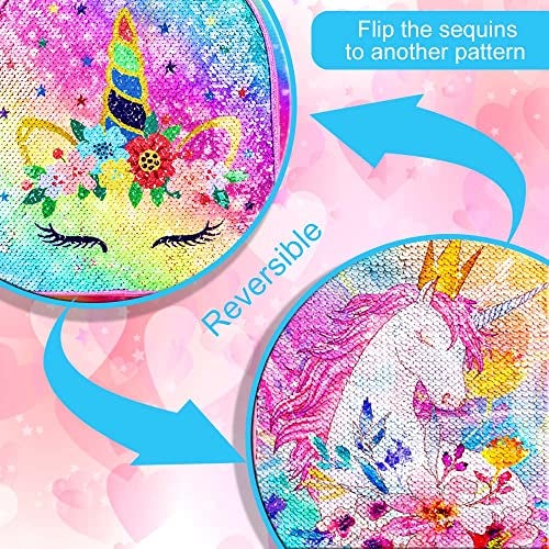 CCJPX Kids Suitcase for Girls, Unicorn Rolling Travel Carry on Luggage for Toddler Children with Wheels(Pink) - Image 2