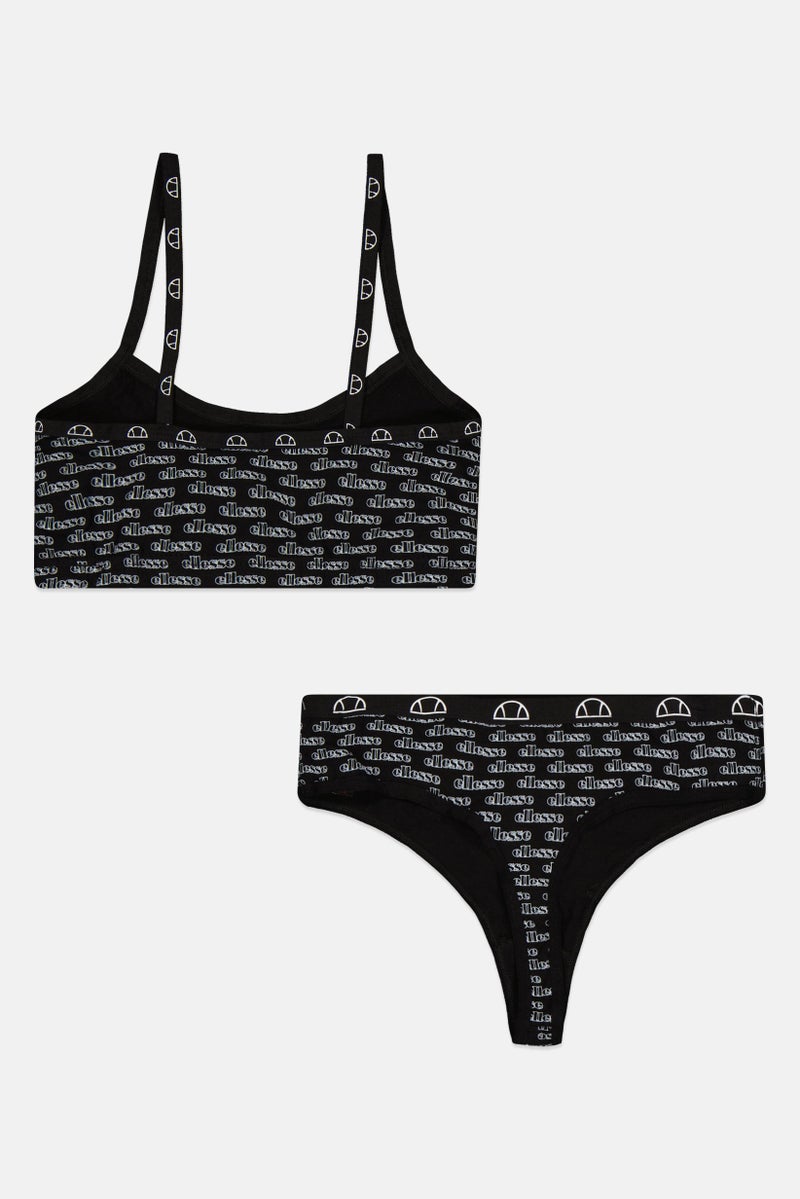 Ellesse طقم حمالة صدر وسروال بدون خياطة مكون من قطعتين للنساء، متعدد الألوان - Image 2