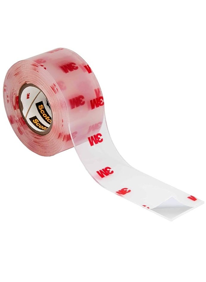 3M 4-Piece Double SIded Mounting Tape Clear 1 Inch Width  - Image 3