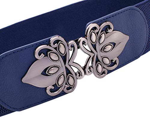 Syuer Womens Vintage Wide Elastic Stretch Waist Belt Retro Cinch Belt - Image 5