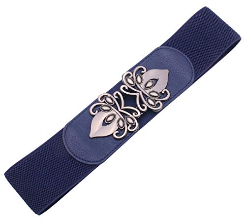 Syuer Womens Vintage Wide Elastic Stretch Waist Belt Retro Cinch Belt - Image 4