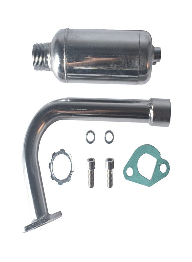 VCUJSUC Exhaust with Muffler for Predator 212cc 196cc 6.5HP Go Kart Mini Bike for Coleman CT200U BT200X CT200u-ex Mini Bike for Honda GX160 GX200 Go Kart - Image 1