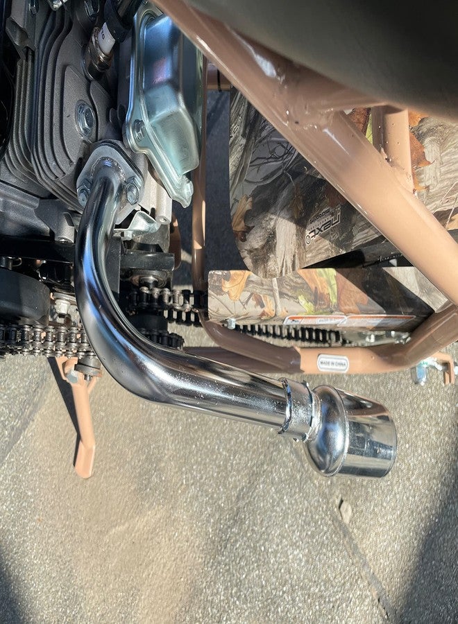 VCUJSUC Exhaust with Muffler for Predator 212cc 196cc 6.5HP Go Kart Mini Bike for Coleman CT200U BT200X CT200u-ex Mini Bike for Honda GX160 GX200 Go Kart - Image 3