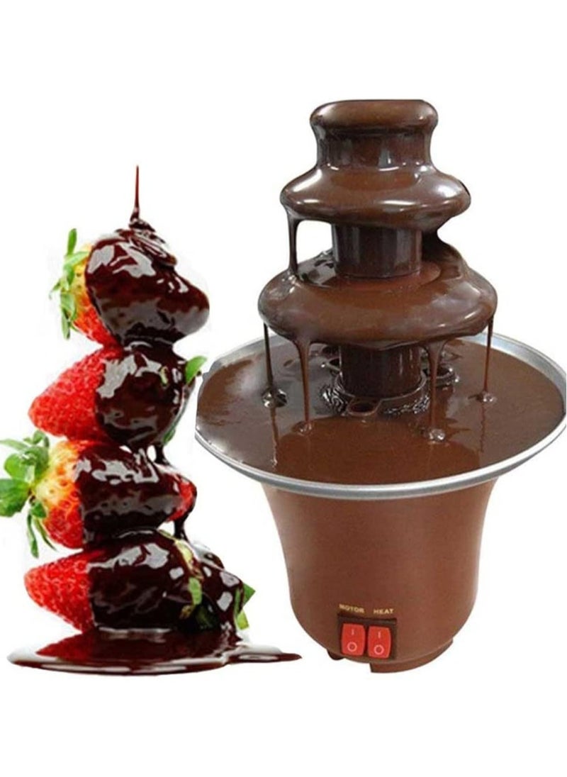 Generic - 3-Layer Chocolate Fountain Waterfall Maker Machine Perfect For Parties, Weddings, And Events, Versatile Dipping Options Easy To Clean - Image 1