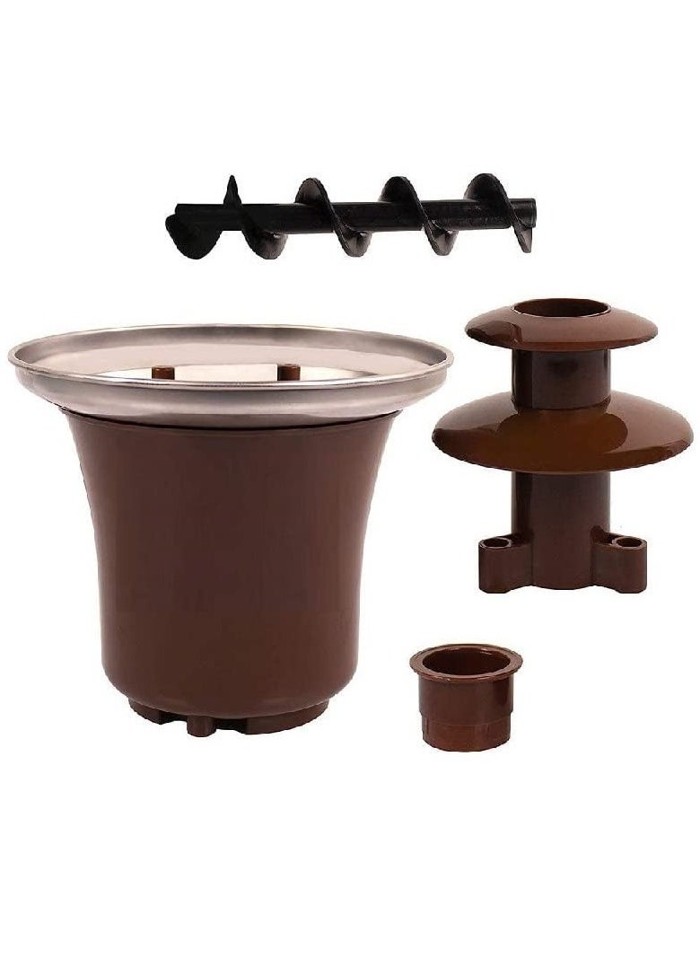 Generic - 3-Layer Chocolate Fountain Waterfall Maker Machine Perfect For Parties, Weddings, And Events, Versatile Dipping Options Easy To Clean - Image 1