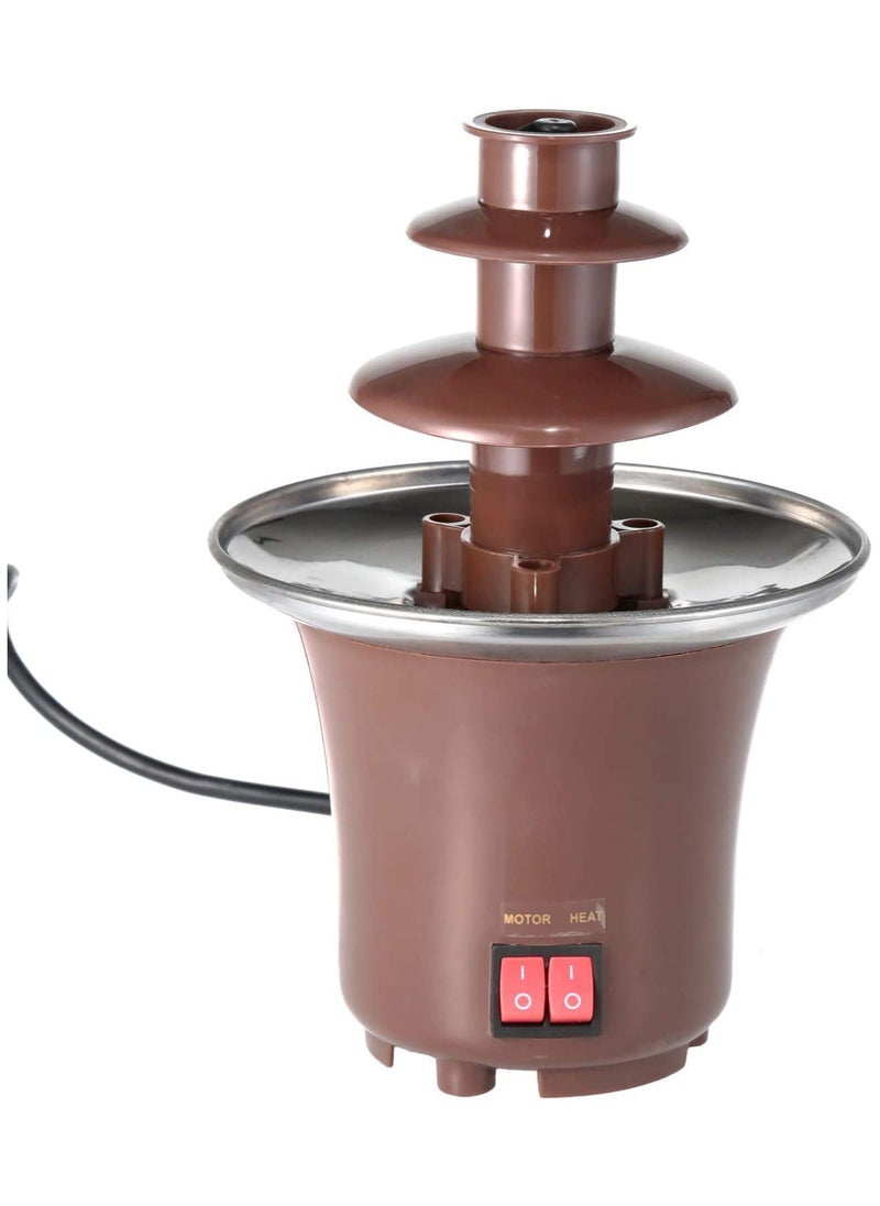 Generic - 3-Layer Chocolate Fountain Waterfall Maker Machine Perfect For Parties, Weddings, And Events, Versatile Dipping Options Easy To Clean - Image 1