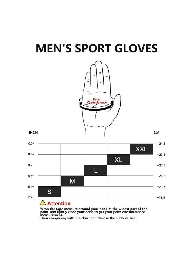 FIORETTO Fingerless Gloves Half Finger Hiking Cycling Driving Motorcycle Climbing Work Gloves Black Large - Image 5