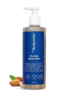 Be Bodywise 2 Percent Body Wash shower gel With 1 Percent Lactic Acid Glycolic Acid 4 Percent Glycerin Exfoliates Promotes Glowing Radiant Skin Smoothens Rough 250 ml  - Image 1