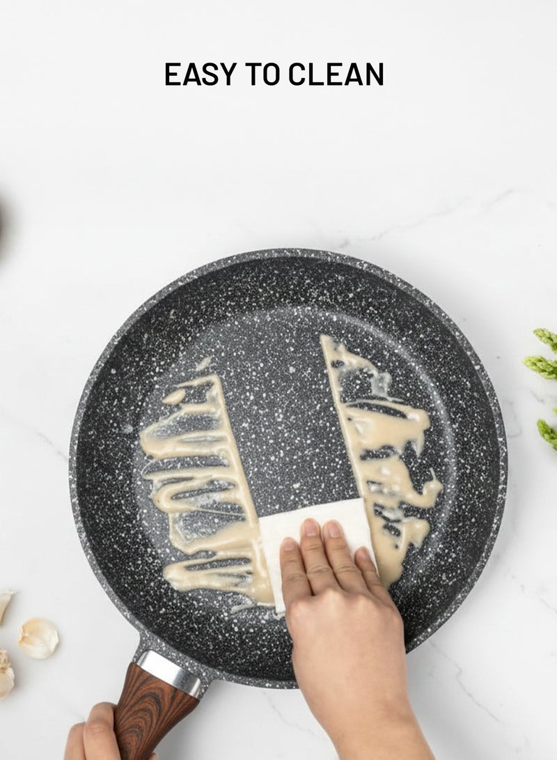 ديلكاسا طقم أواني طهي من الألومنيوم المصبوب من ديلكاسا، مكون من 11 قطعة، طراز DC3784، مطلي بمادة مانعة للالتصاق، بقاعدة مناسبة للطهي بالحث، وغطاء زجاجي مقوى، خالٍ من مادة PTFE وPFOA - Image 4