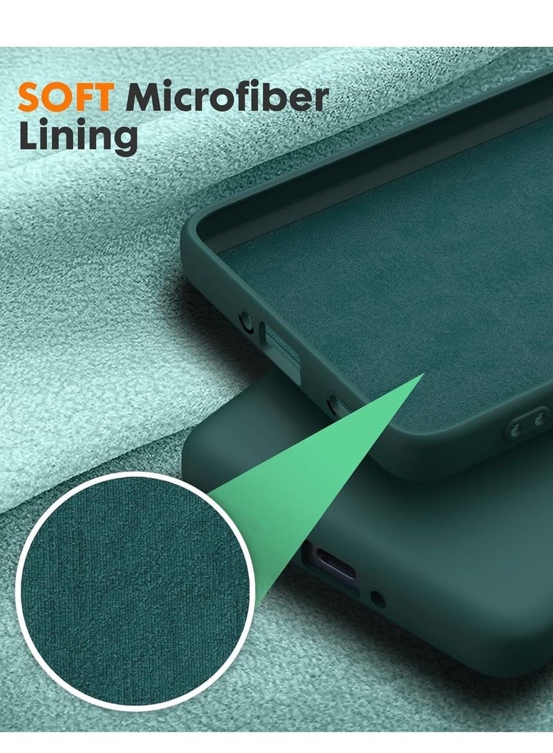 TIGER Xiaomi 14T Pro 5G Case Cover – Soft Silicone Protective Case with Inner Microfiber Lining Cushion & Shockproof Camera Protection – Slim Fit, Anti-Scratch, Durable Back Cover for Xiaomi 14T Pro – Elegant, Lightweight & Comfortable Grip  Green - Image 4