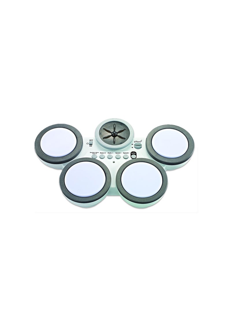 Little Story Kids Electronic Drum Set- Grey - Image 1