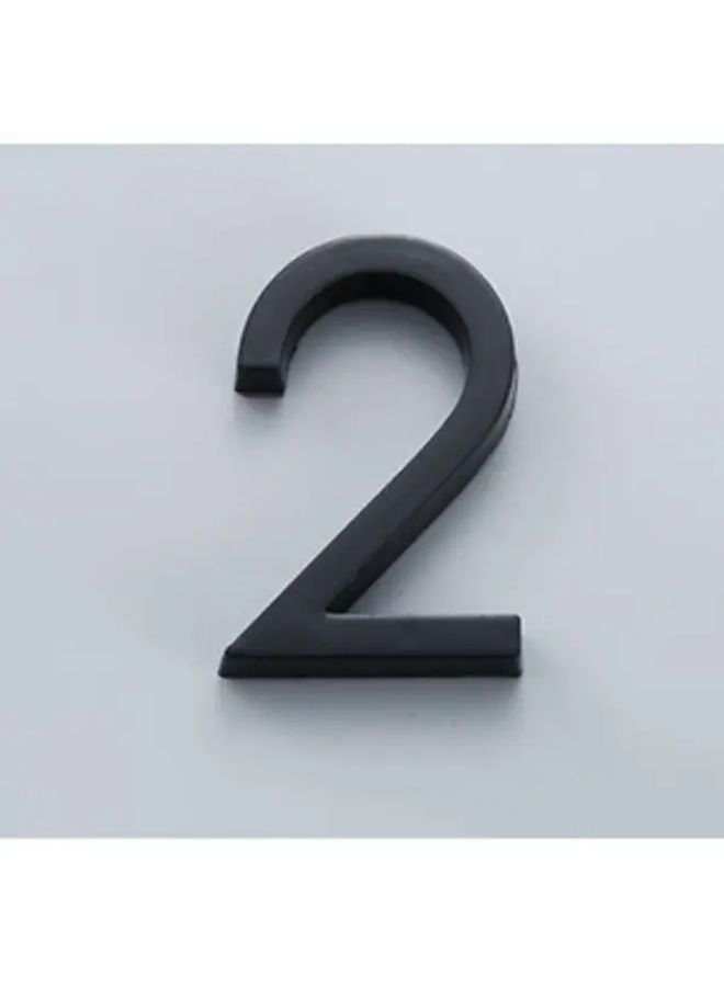 3D Resin House Number Plaque 60x38x8mm Adhesive Bold Black Characters For Easy Reading - Image 5