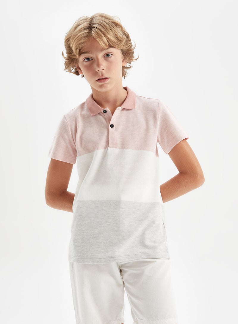 DeFacto Pique Short Sleeve Polo T-Shirt  - Image 1