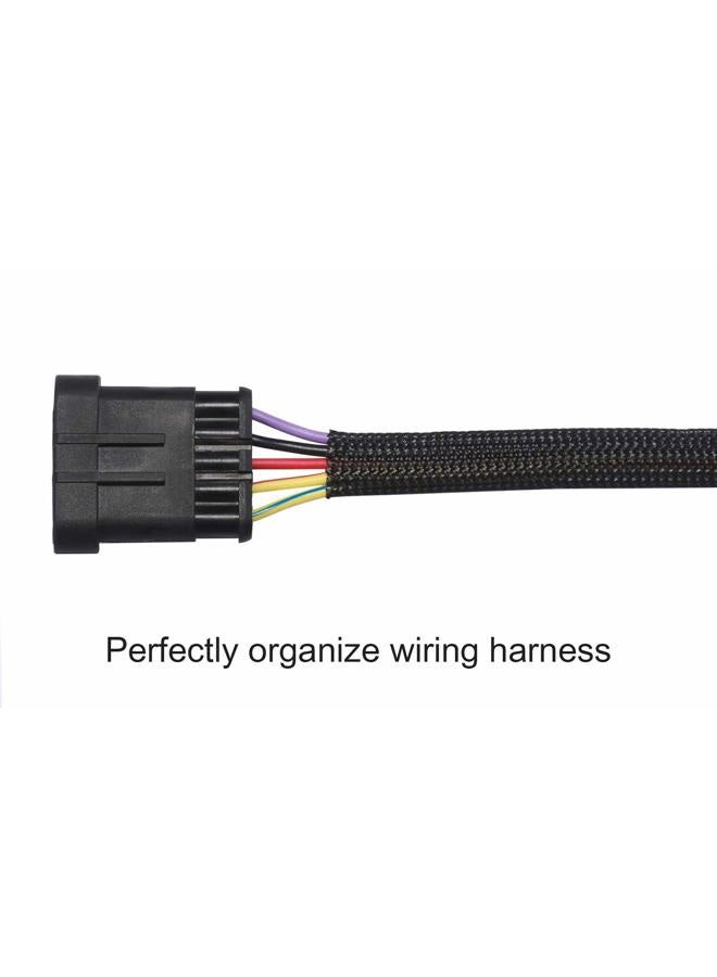 Alex Tech 22 mm - 7.5 m PET Expandable Braided Cable Sleeve Cable Sock Cable Protection Cable Sheath Black - Cable Sleeve - Image 3