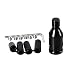 GSTP Universal Gear Shift Knob Adapter Aluminum Alloy Shifter Adapter M12x125 Compatible with NonThreaded Manual Transmission Black - Image 2