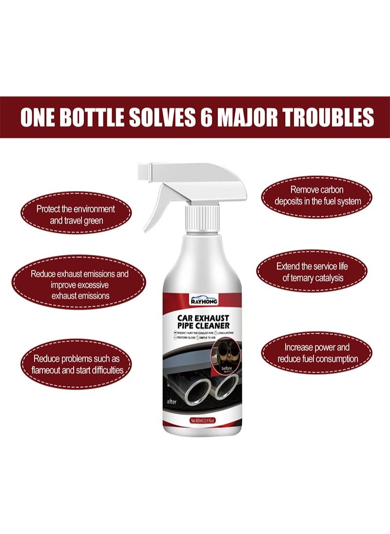 Exhaust Tip Cleaner Rust Cleaner Spray Exhaust Pipe Rust Remover  Exhaust Pipe Cleaner Spray Removes Rust and Grease from Pipe