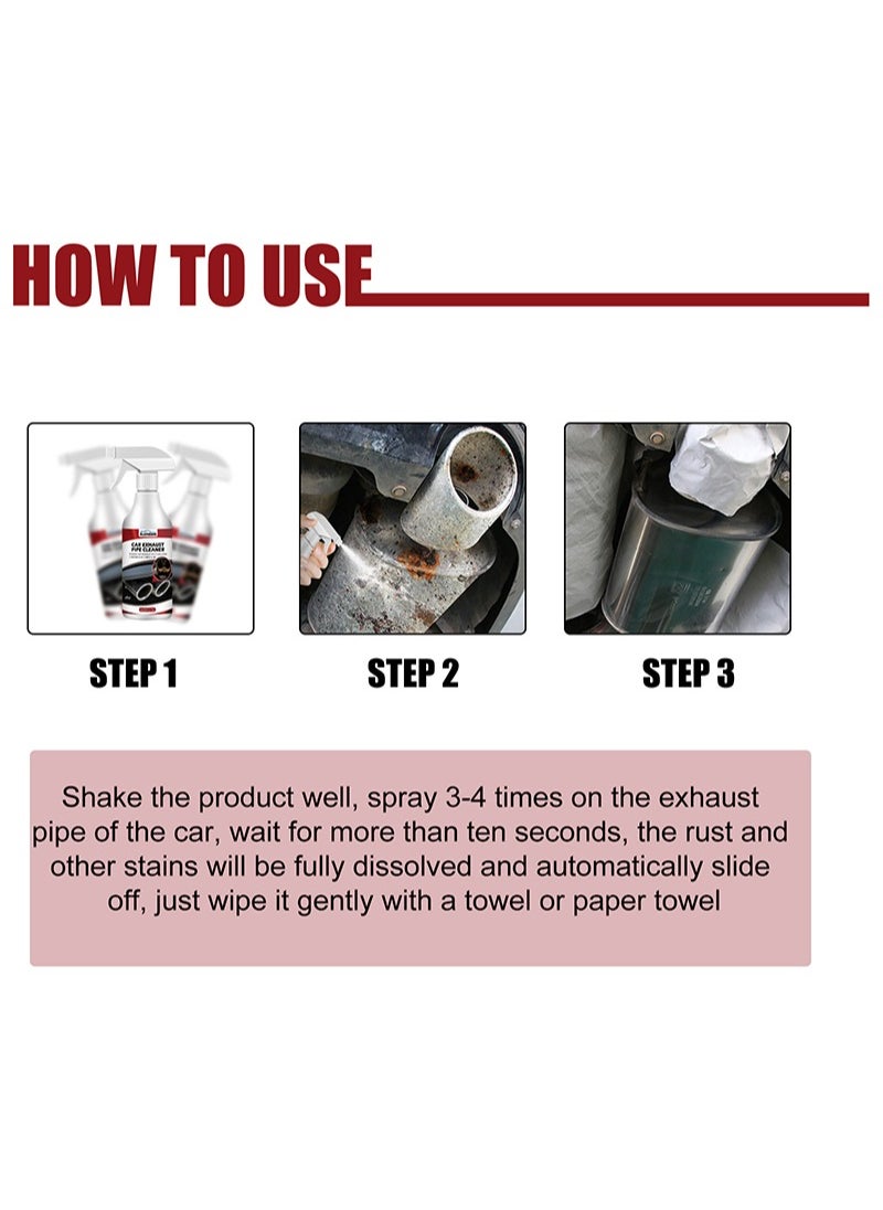 Exhaust Tip Cleaner Rust Cleaner Spray Exhaust Pipe Rust Remover  Exhaust Pipe Cleaner Spray Removes Rust and Grease from Pipe